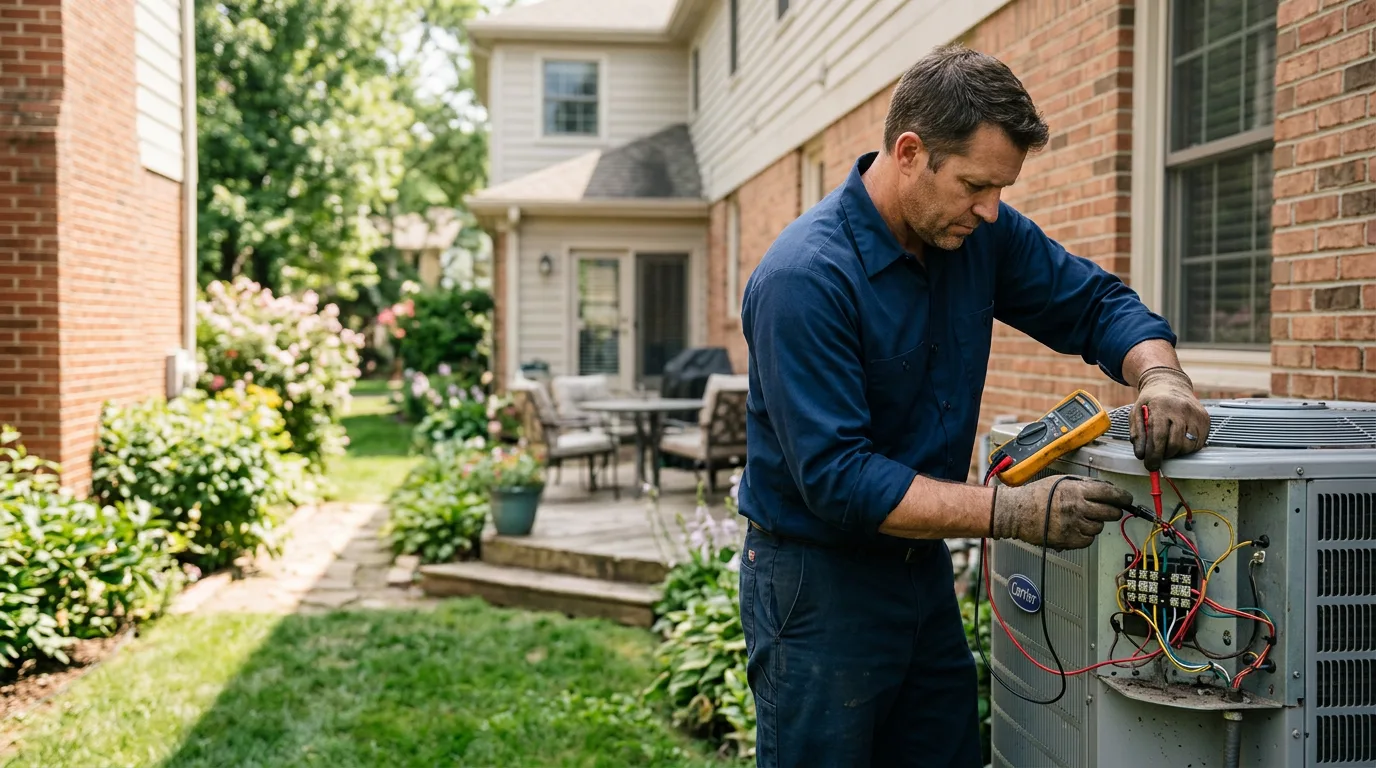 HVAC technician working near New Haven, KY